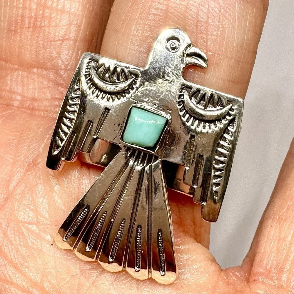 Native American Navajo Indian Turquoise Jewelry back by